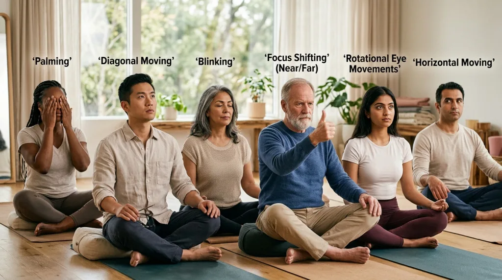 découvrez 6 exercices essentiels de yoga des yeux pour renforcer vos muscles oculaires, réduire la fatigue visuelle et améliorer naturellement votre vision au quotidien.